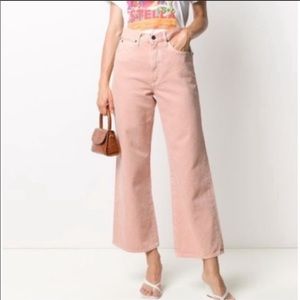 NWT Banana Republic High Rise Wide Leg Crop Jeans